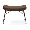Kartell S/Wood Foowrest Leather, tmavé dřevo/černá