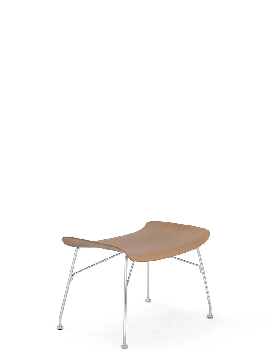 [product_category]-Kartell S/Wood Footrest Slatted Ash, Light Wood/Chrome-Kartell-8058967295153-04919CC-KAR-2