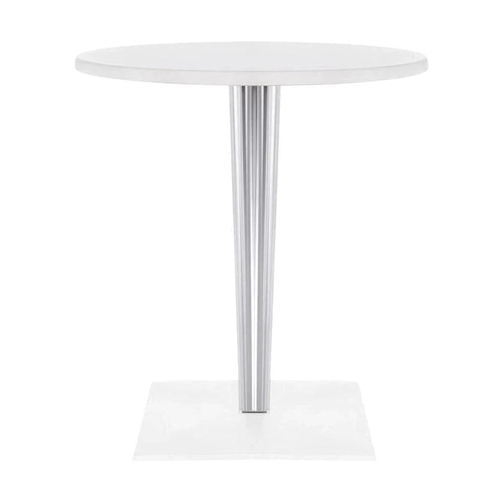 [product_category]-Kartell Top Top Table Per Dr. Yes Round With Square Base ⌀60 Cm, White-Kartell-8058967043136-0434603-KAR-1