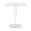 Kartell Top Top Table za Dr. Yes Square s kulatou základnou 60x60 cm, bílá