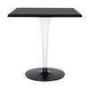 Kartell Top Top Table za Dr. Yes Square s kulatou základnou 70x70 cm, černá