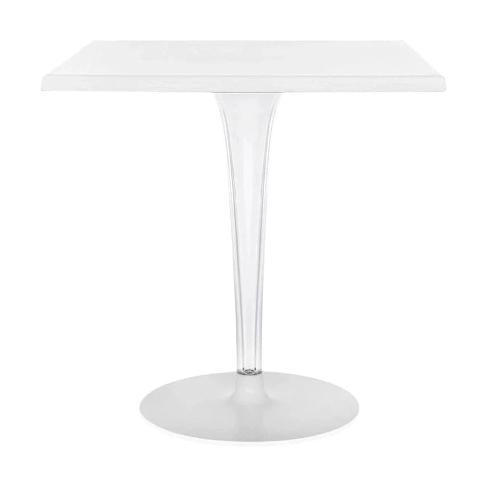 [product_category]-Kartell Top Top Table Per Dr. Yes Square With Round Base 70x70 Cm, White-Kartell-8058967043020-0433303-KAR-1