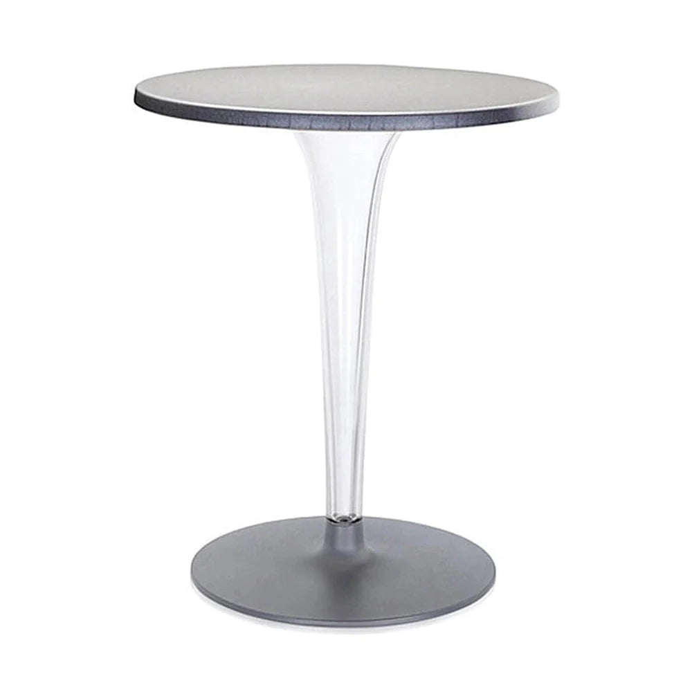 [product_category]-Kartell Top Top Table Round Outdoor With Round Base ⌀60 Cm, Aluminium-Kartell-8034105782150-042001A-KAR-1