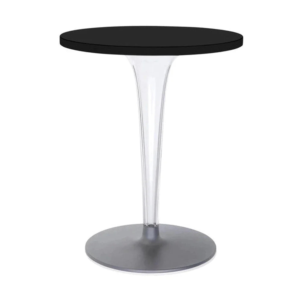 [product_category]-Kartell Top Top Table Round Outdoor With Round Base ⌀60 Cm, Black-Kartell-8034105780033-0420009-KAR-1