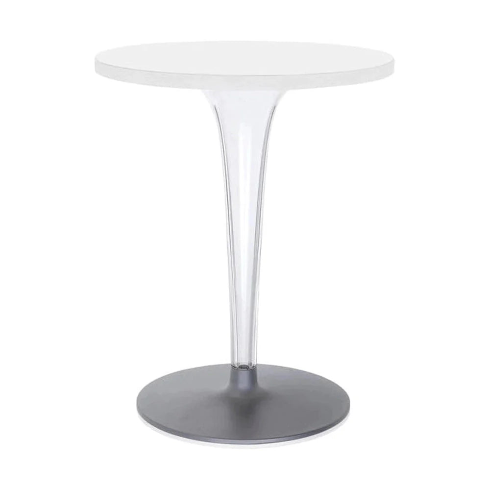 [product_category]-Kartell Top Top Table Round Outdoor With Round Base ⌀60 Cm, White-Kartell-8034105782174-0420003-KAR-1