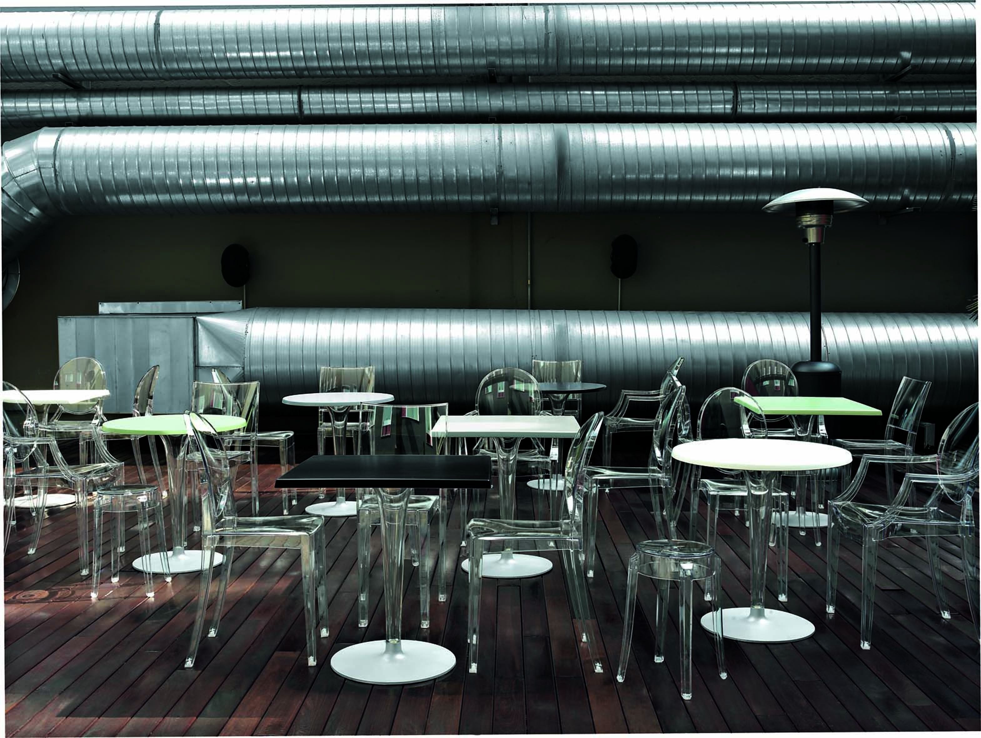 [product_category]-Kartell Top Top Table Round Outdoor With Round Base ⌀70 Cm, Black-Kartell-8058967042078-0420209-KAR-10