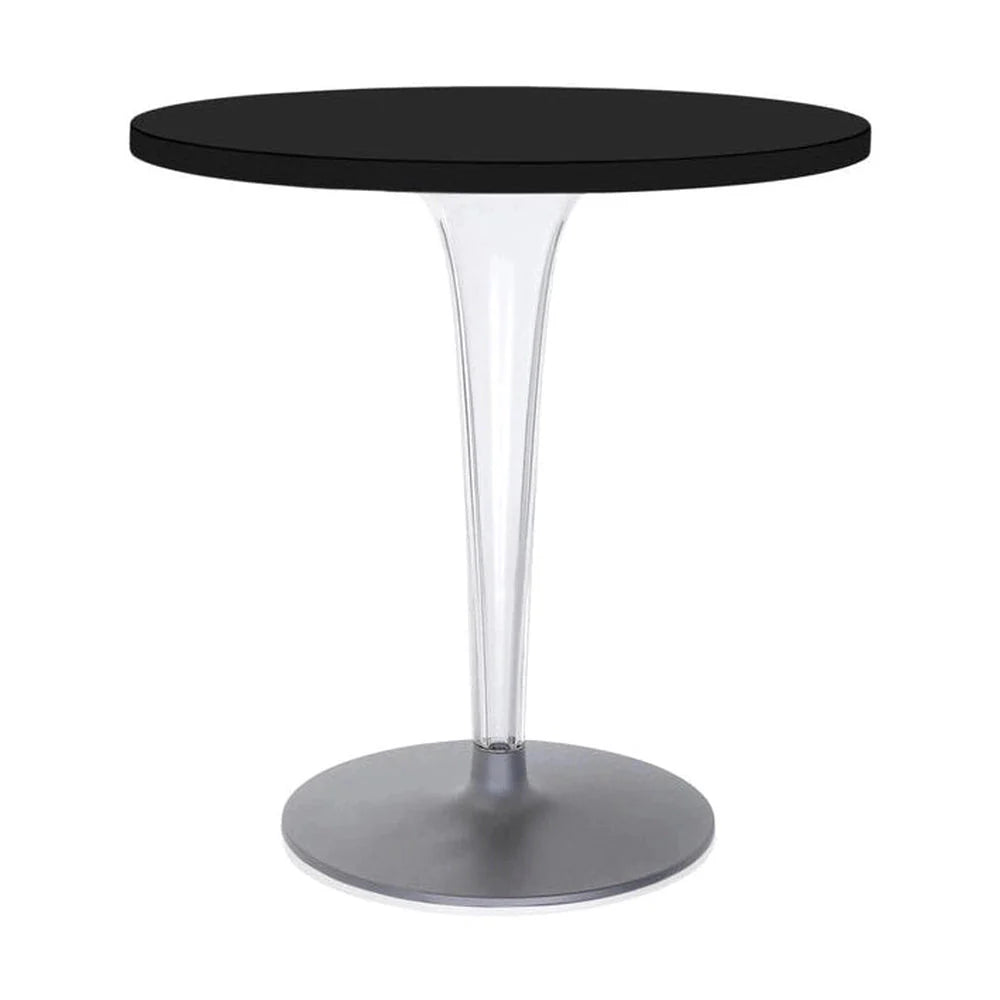 [product_category]-Kartell Top Top Table Round Outdoor With Round Base ⌀70 Cm, Black-Kartell-8058967042078-0420209-KAR-1