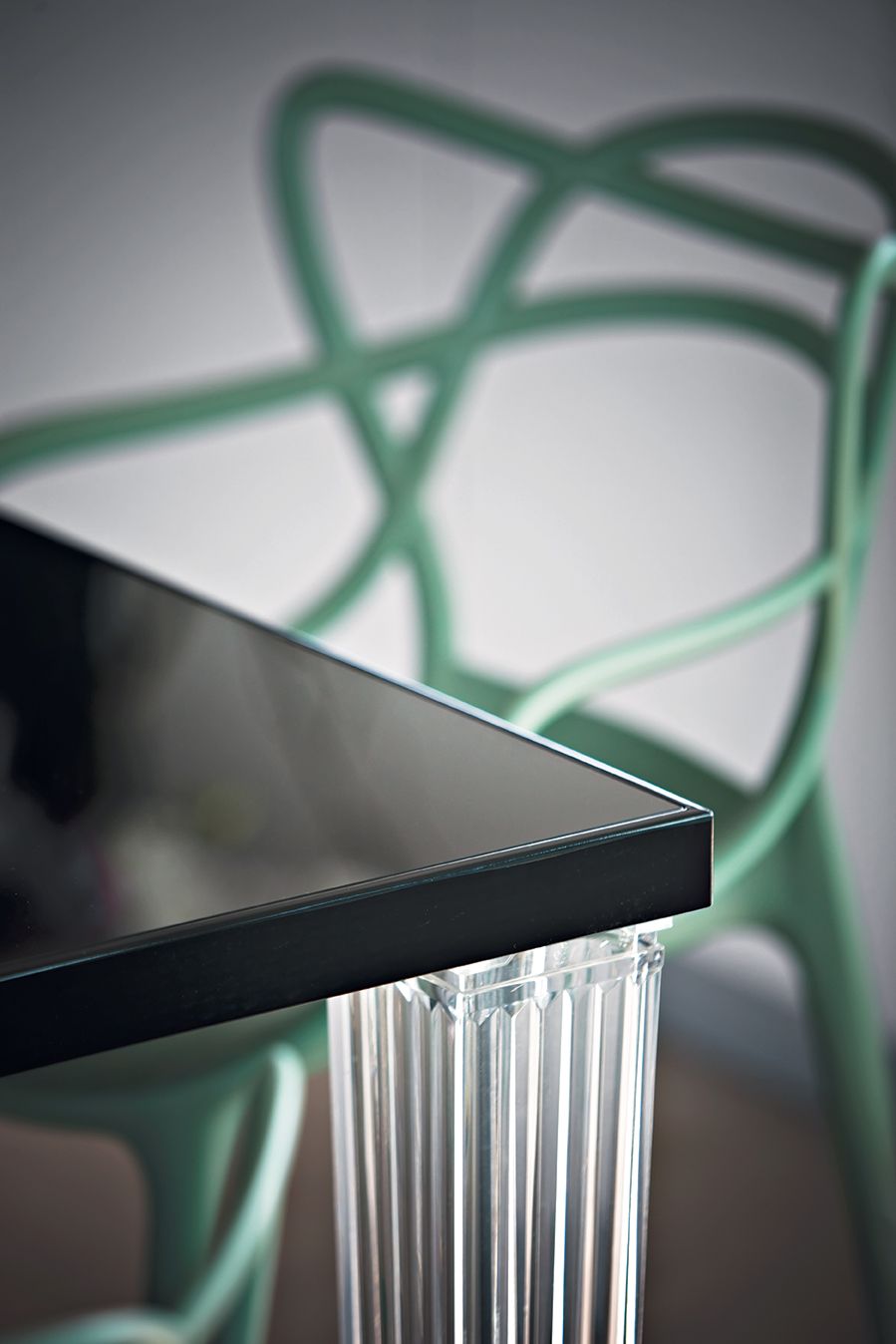 [product_category]-Kartell Top Top Table Round Outdoor With Round Base ⌀70 Cm, Black-Kartell-8058967042078-0420209-KAR-9