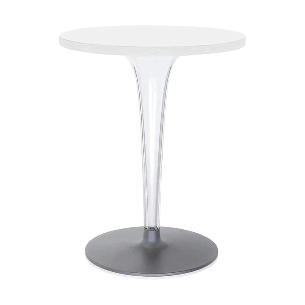 [product_category]-Kartell Top Top Table Round With Round Base ⌀60 Cm, White-Kartell-8058967042542-0428003-KAR-1