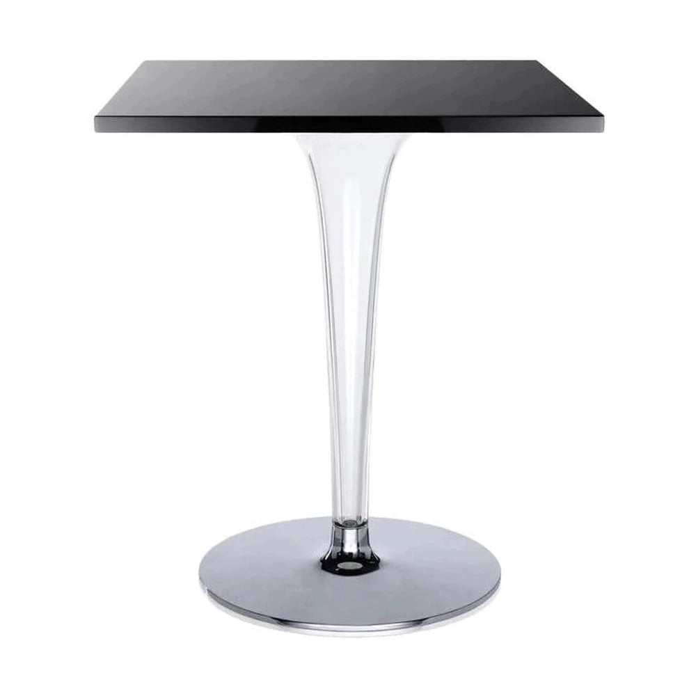 [product_category]-Kartell Top Top Table Square Outdoor With Round Base 60x60 Cm, Black-Kartell-8034105783461-0420109-KAR-1