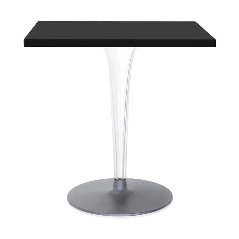 [product_category]-Kartell Top Top Table Square Outdoor With Round Base 70x70 Cm, Black-Kartell-8058967042115-0420309-KAR-1