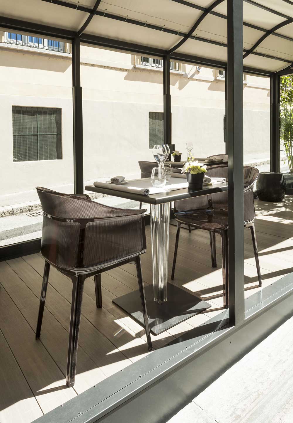 [product_category]-Kartell Top Top Table Square Outdoor With Square Base 60x60 Cm, Black-Kartell-8058967042191-0421109-KAR-3