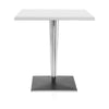 Kartell Top Top Table Square Outdoor With Square Base 60x60 Cm, White