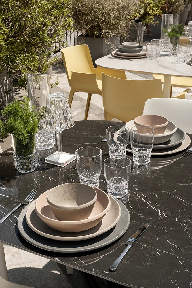 [product_category]-Kartell Trama Set Of 4 Soup Plates, Charcoal-Kartell-8058967255478-01517NA-KAR-3