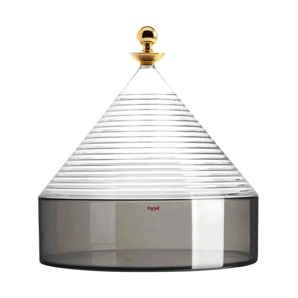 [product_category]-Kartell Trullo Centerpiece, Crystal/Fume-Kartell-8058967292978-01550CF-KAR-1