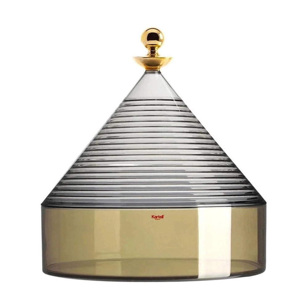 [product_category]-Kartell Trullo Centerpiece, Green/Fume-Kartell-8058967293012-01550FG-KAR-1