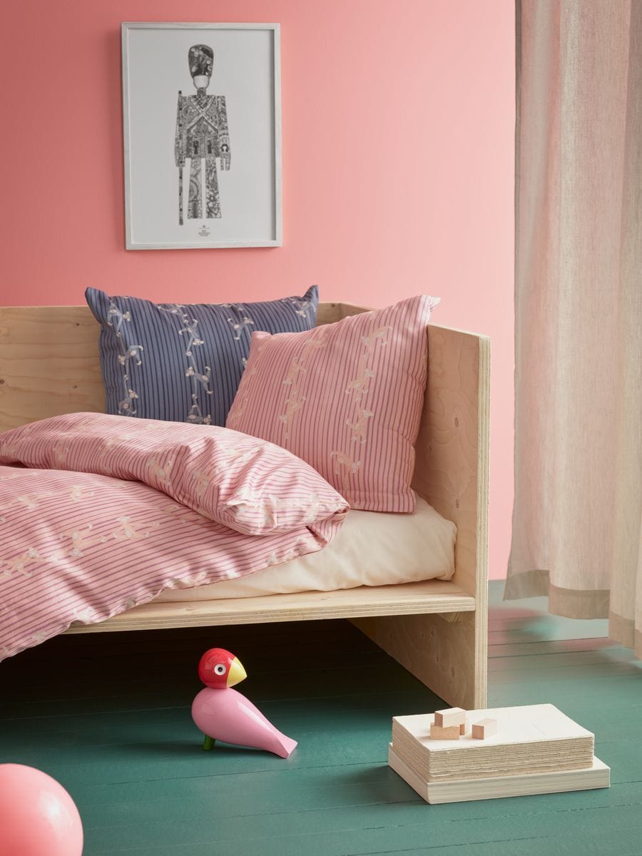 [product_category]-Kay Bojesen Bed Linen Monkey Junior 100x140 Cm, Pink-Kay Bojesen-5709513393924-39392-KAY-4