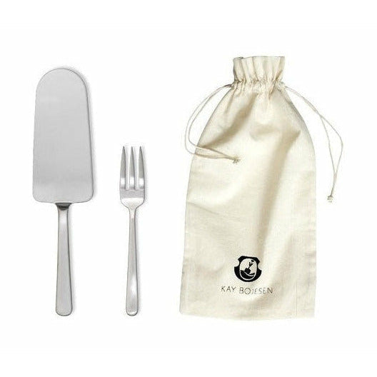 [product_category]-Kay Bojesen Cake Set, Matte Steel Stainless Steel-Kay Bojesen ApS-5711168002298-229-KAY-1