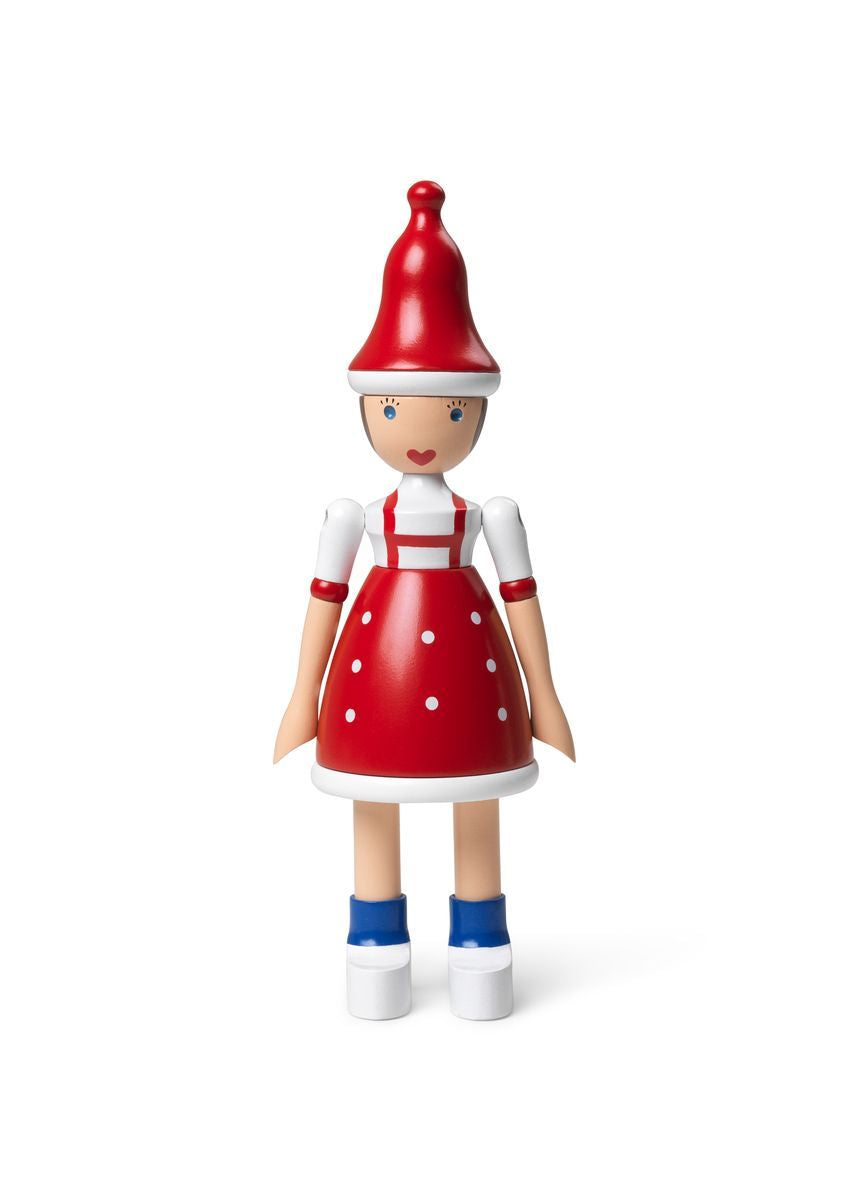 [product_category]-Kay Bojesen Christmas Girl "Lise" H17,5 Cm Red/Blue/White-Kay Bojesen-5709513394372-39437-KAY-2