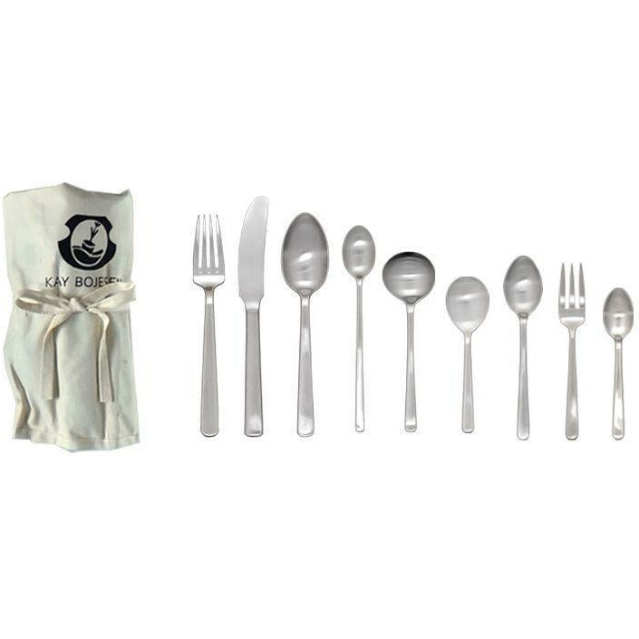 [product_category]-Kay Bojesen Grand Prix Cutlery 70 Years Anniversary Set, 32 Pieces, Polished Steel-Kay Bojesen ApS-5711168012280-228P-KAY-1