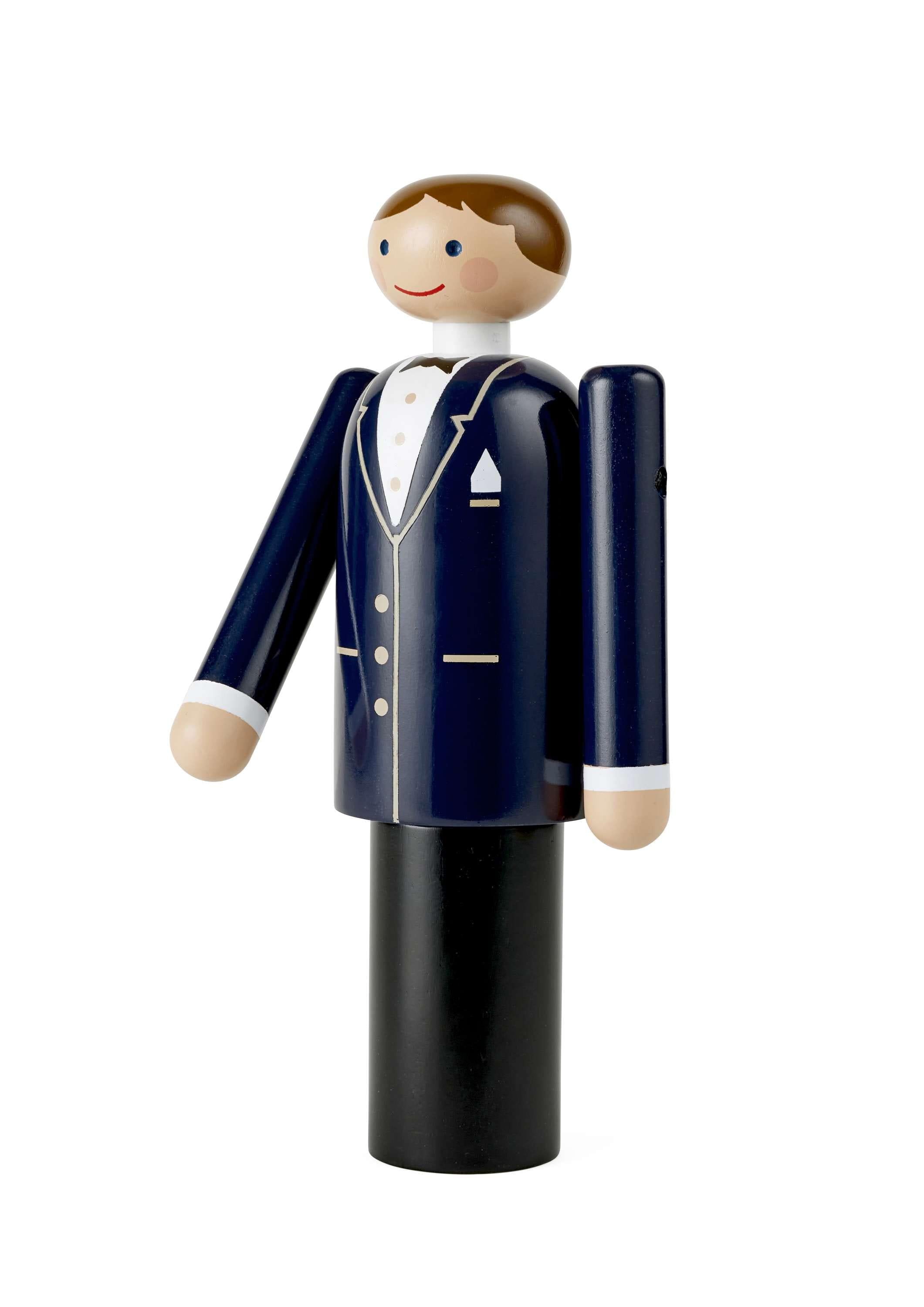 [product_category]-Kay Bojesen Groom H18 Cm Blue/Black/White-Kay Bojesen-5709513393276-39327-KAY-2