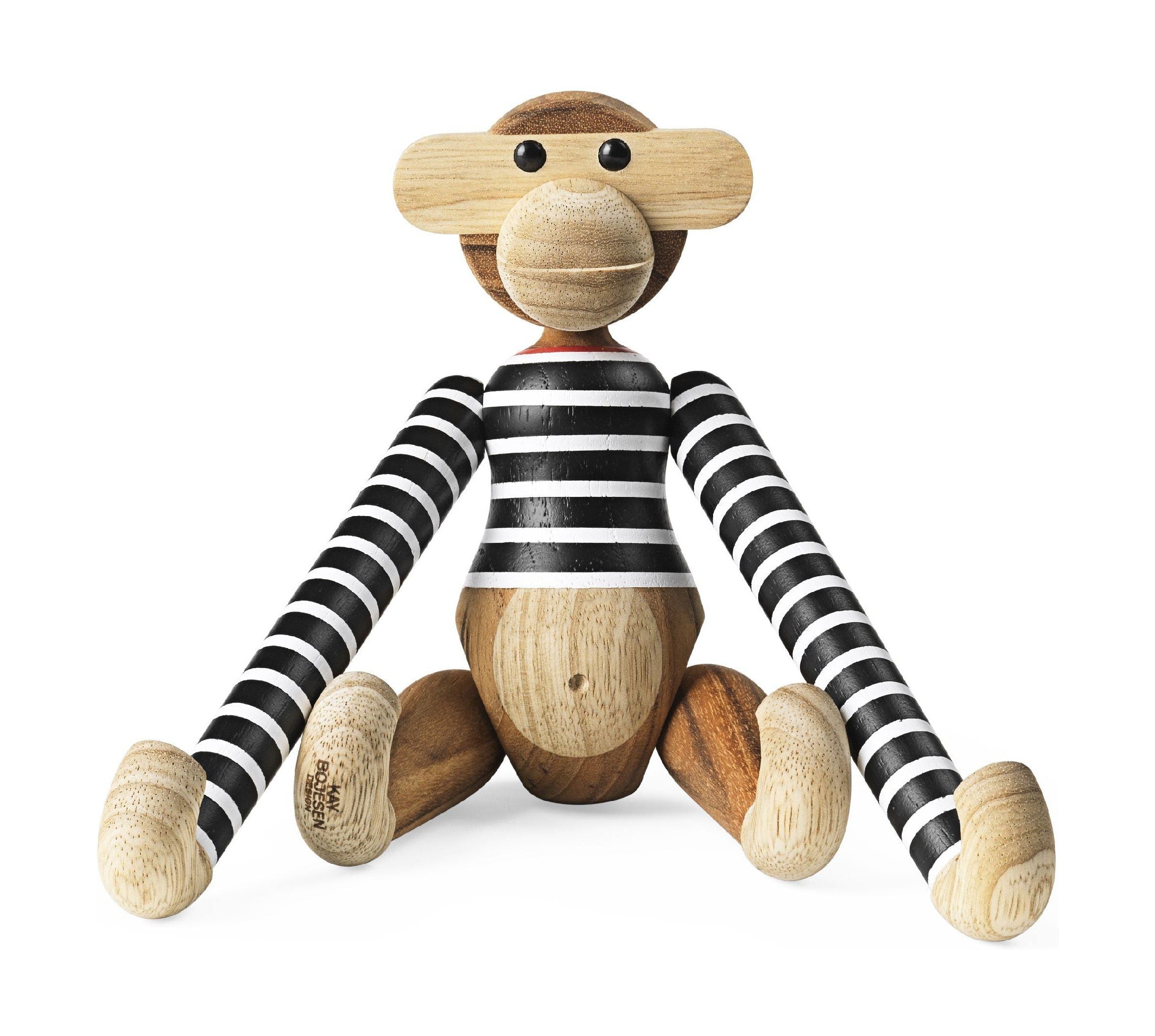[product_category]-Kay Bojesen Monkey X Nørgaard Paa Strøget Small, Black/White-Kay Bojesen-5709513393344-39334-KAY-1