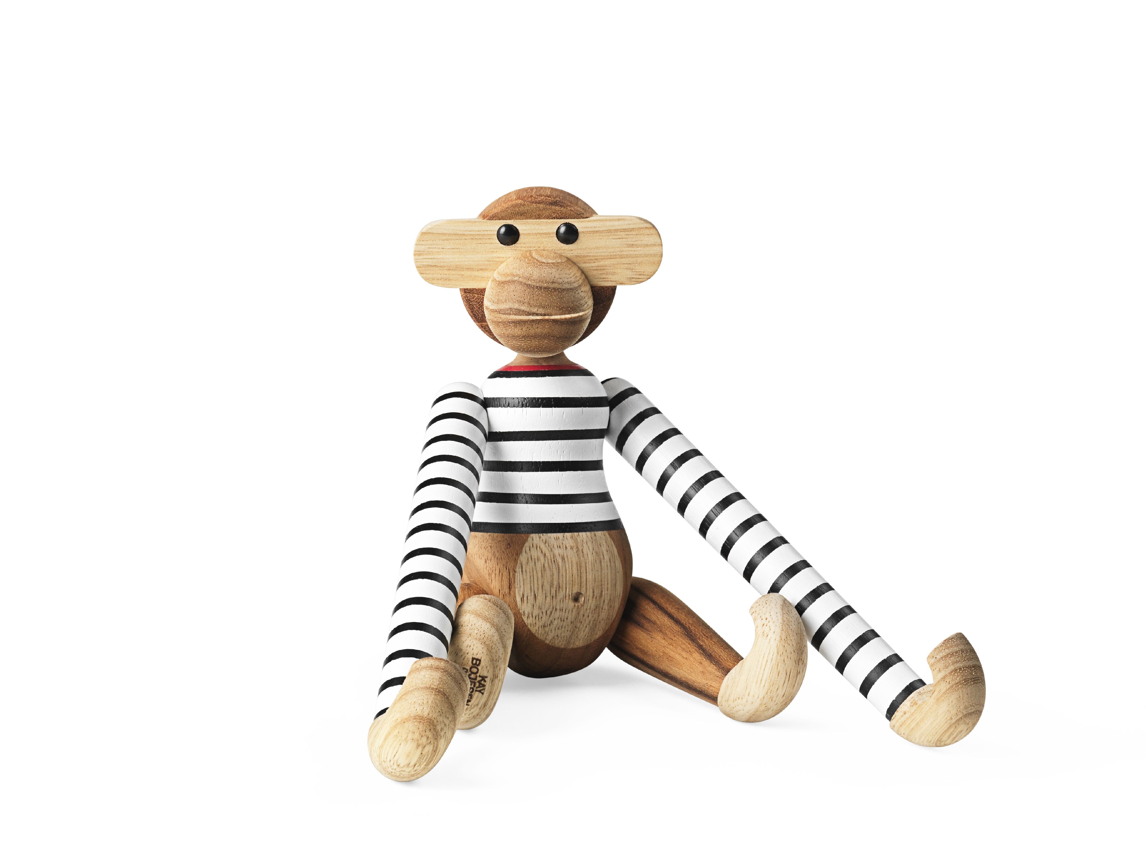 [product_category]-Kay Bojesen Monkey X Nørgaard Paa Strøget Small, White/Black-Kay Bojesen-5709513393351-39335-KAY-2