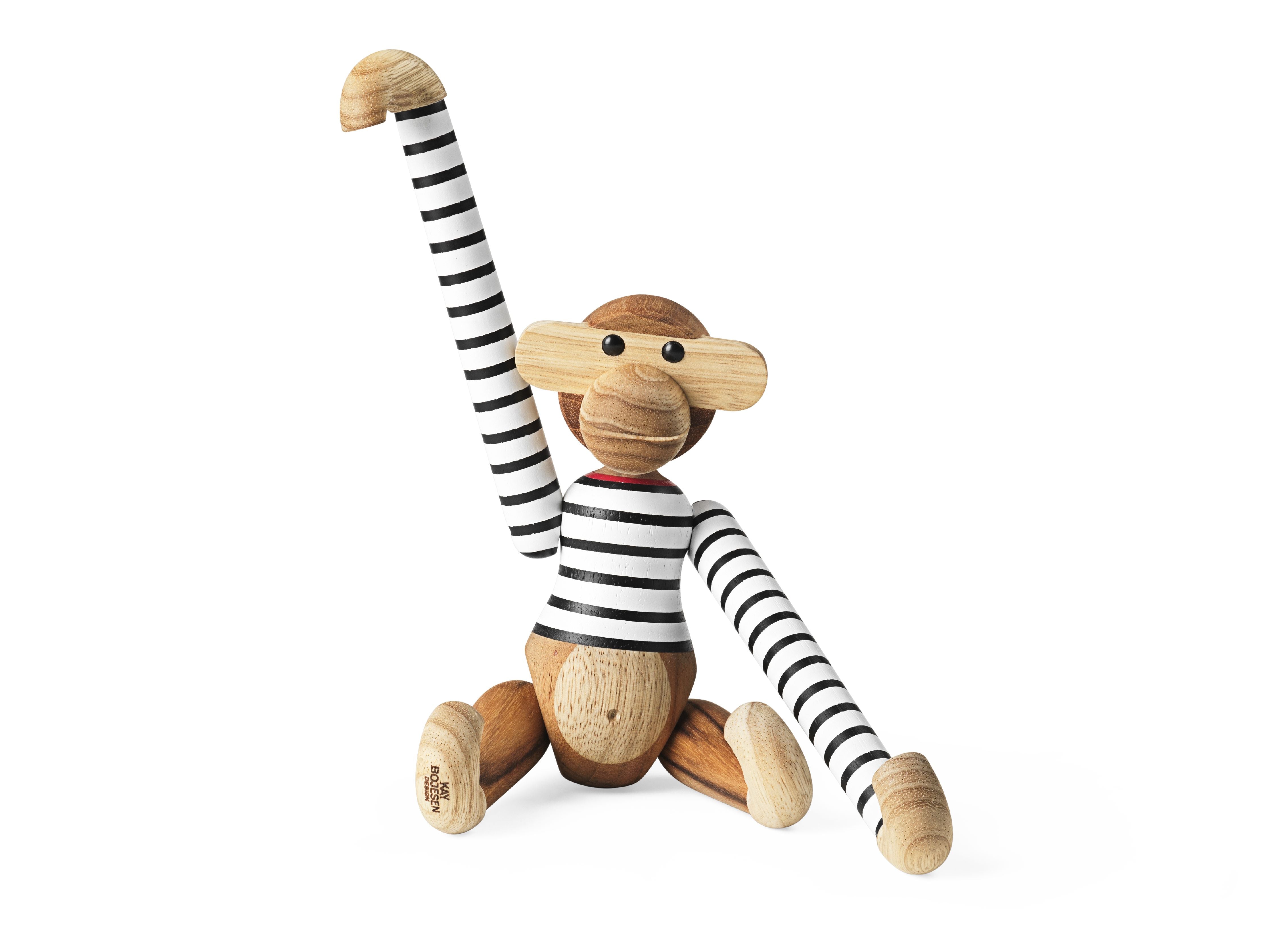 [product_category]-Kay Bojesen Monkey X Nørgaard Paa Strøget Small, White/Black-Kay Bojesen-5709513393351-39335-KAY-4