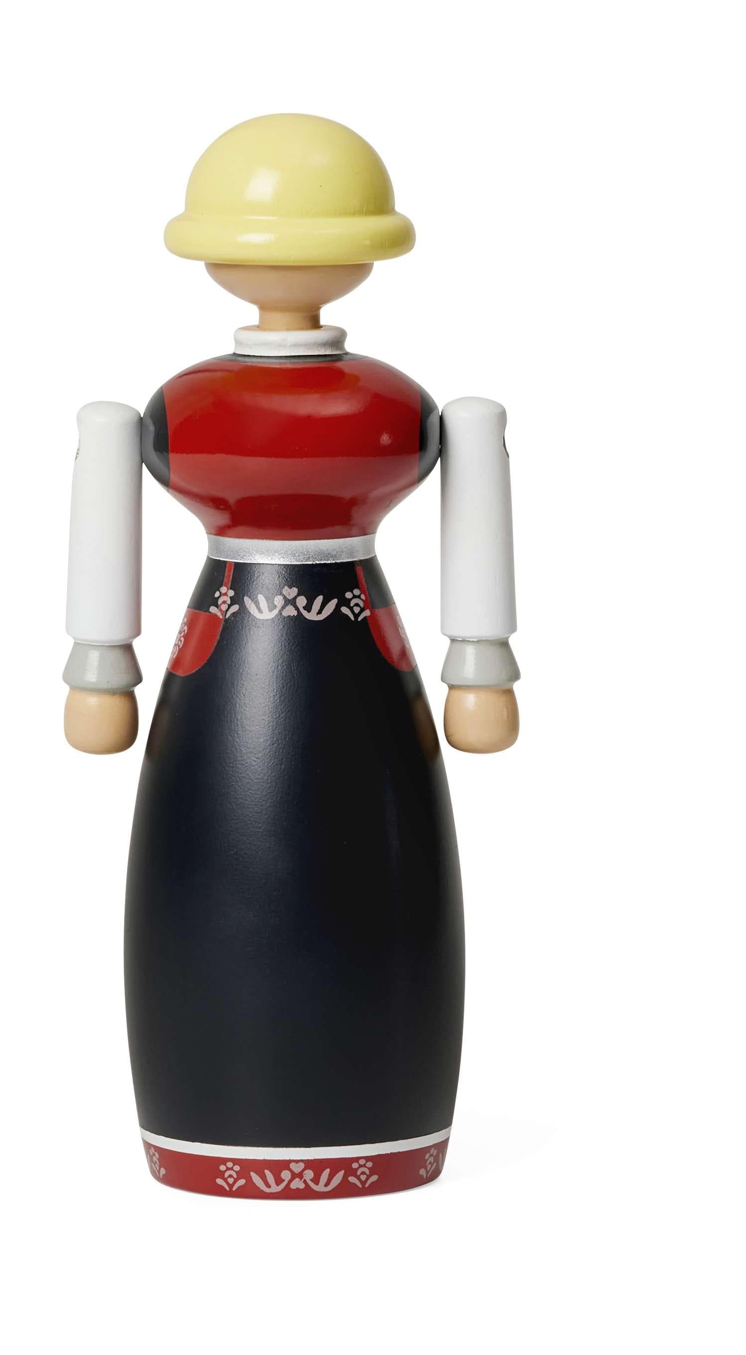 [product_category]-Kay Bojesen Norsk Bunad Woman H18 Cm (Black/Red/White)-Kay Bojesen-5709513392873-39287-KAY-1