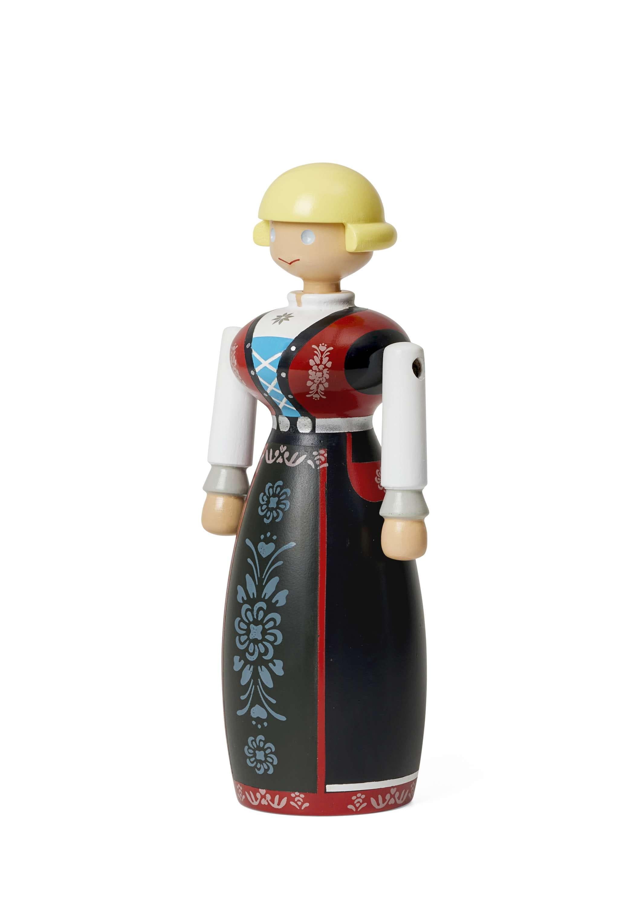 [product_category]-Kay Bojesen Norsk Bunad Woman H18 Cm (Black/Red/White)-Kay Bojesen-5709513392873-39287-KAY-5