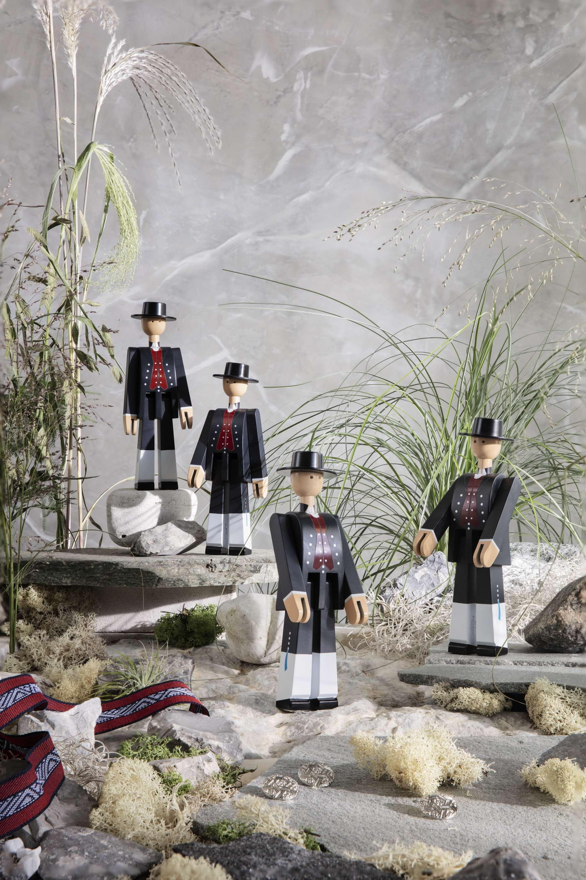 [product_category]-Kay Bojesen Norwegian Bunad Man H20.5 Cm Black/Red/White-Kay Bojesen-5709513392880-39288-KAY-10
