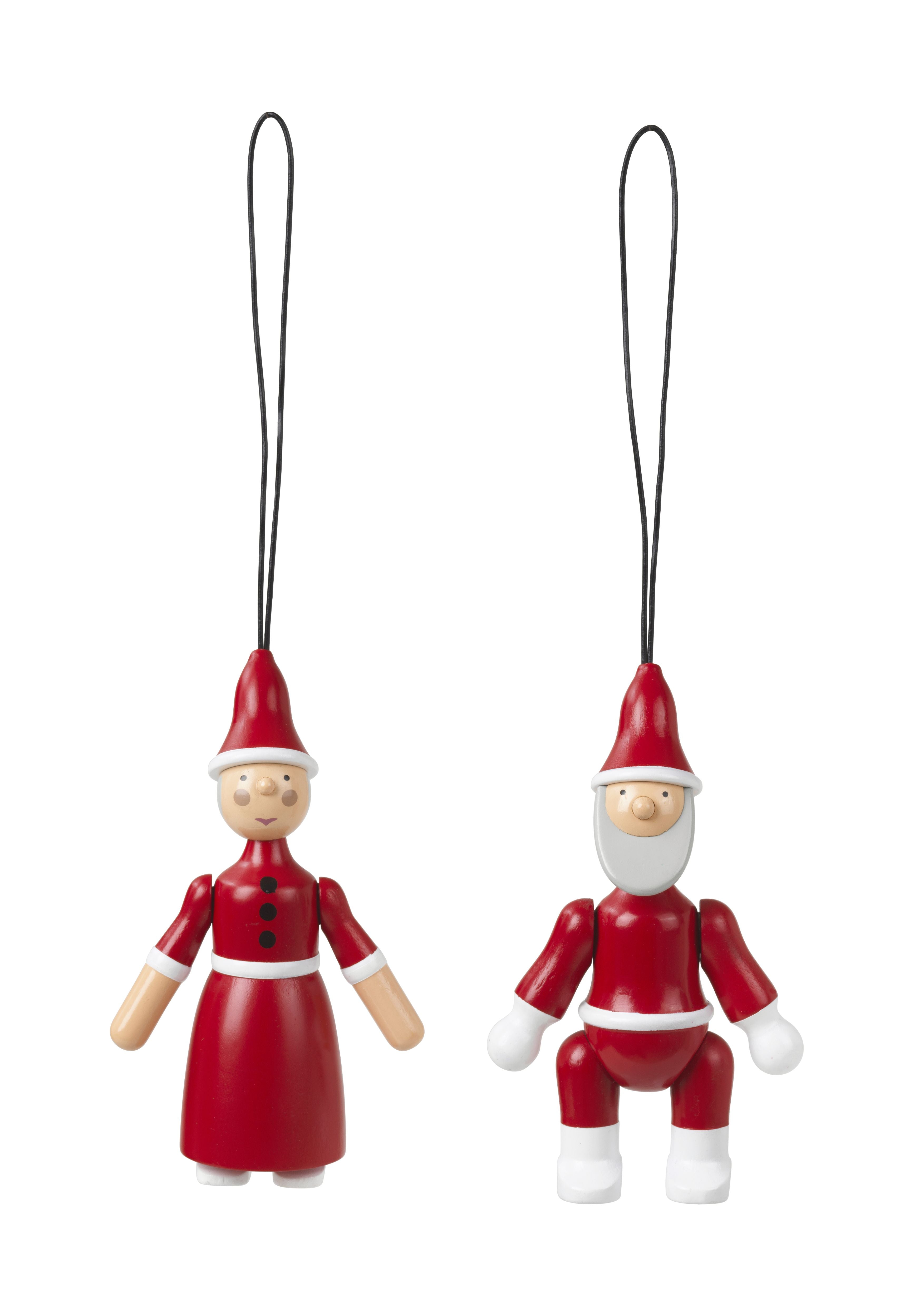 [product_category]-Kay Bojesen Ornaments Santa Claus And Santa Clara-Kay Bojesen-5709513393221-39322-KAY-1