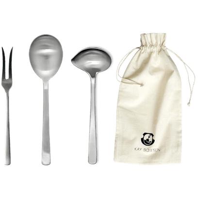 [product_category]-Kay Bojesen Serving Set, Matte Steele Steel-Kay Bojesen ApS-5711168001130-113-KAY-2