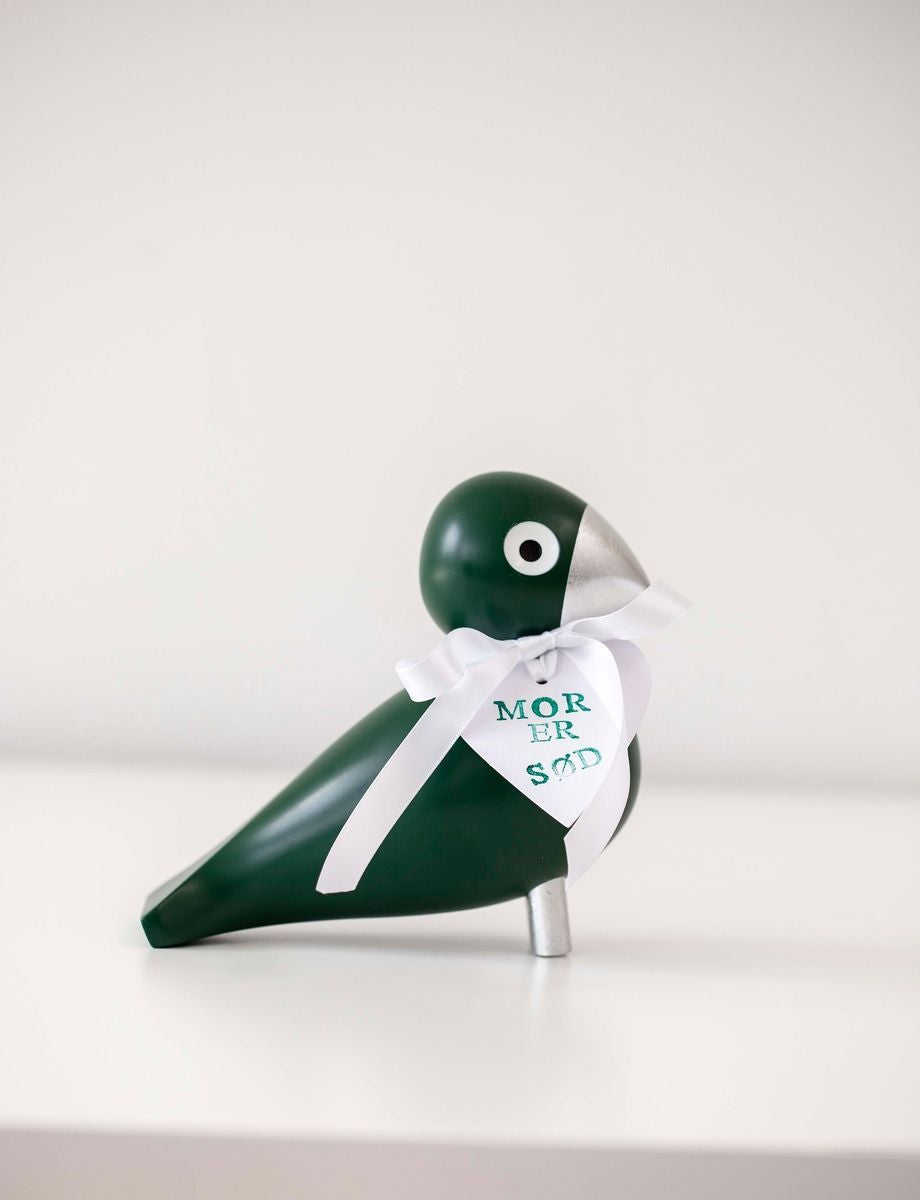 [product_category]-Kay Bojesen Songbird Georg H15,5 Cm Green/Silver-Kay Bojesen-5709513394150-39415-KAY-11