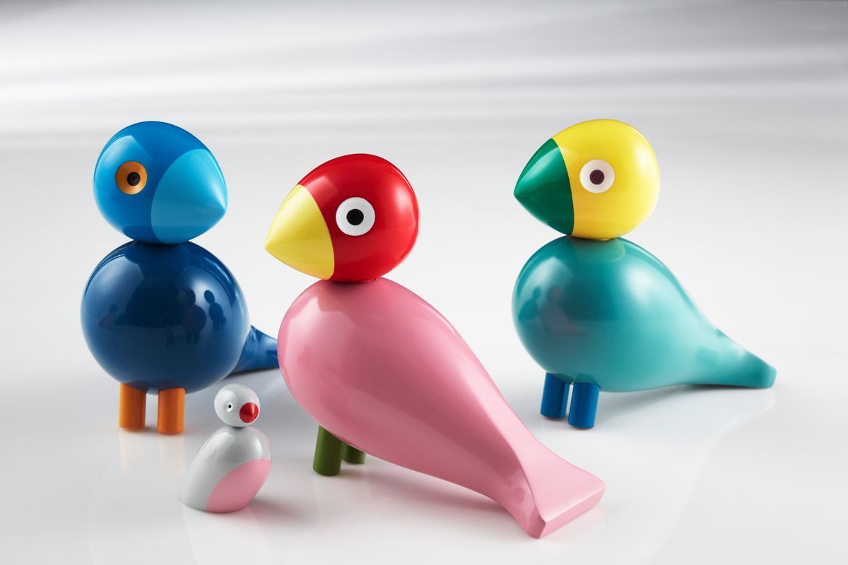 [product_category]-Kay Bojesen Songbird Georg H15,5 Cm Green/Silver-Kay Bojesen-5709513394150-39415-KAY-15