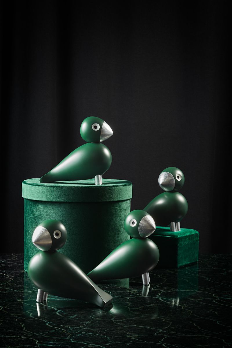 [product_category]-Kay Bojesen Songbird Georg H15,5 Cm Green/Silver-Kay Bojesen-5709513394150-39415-KAY-18