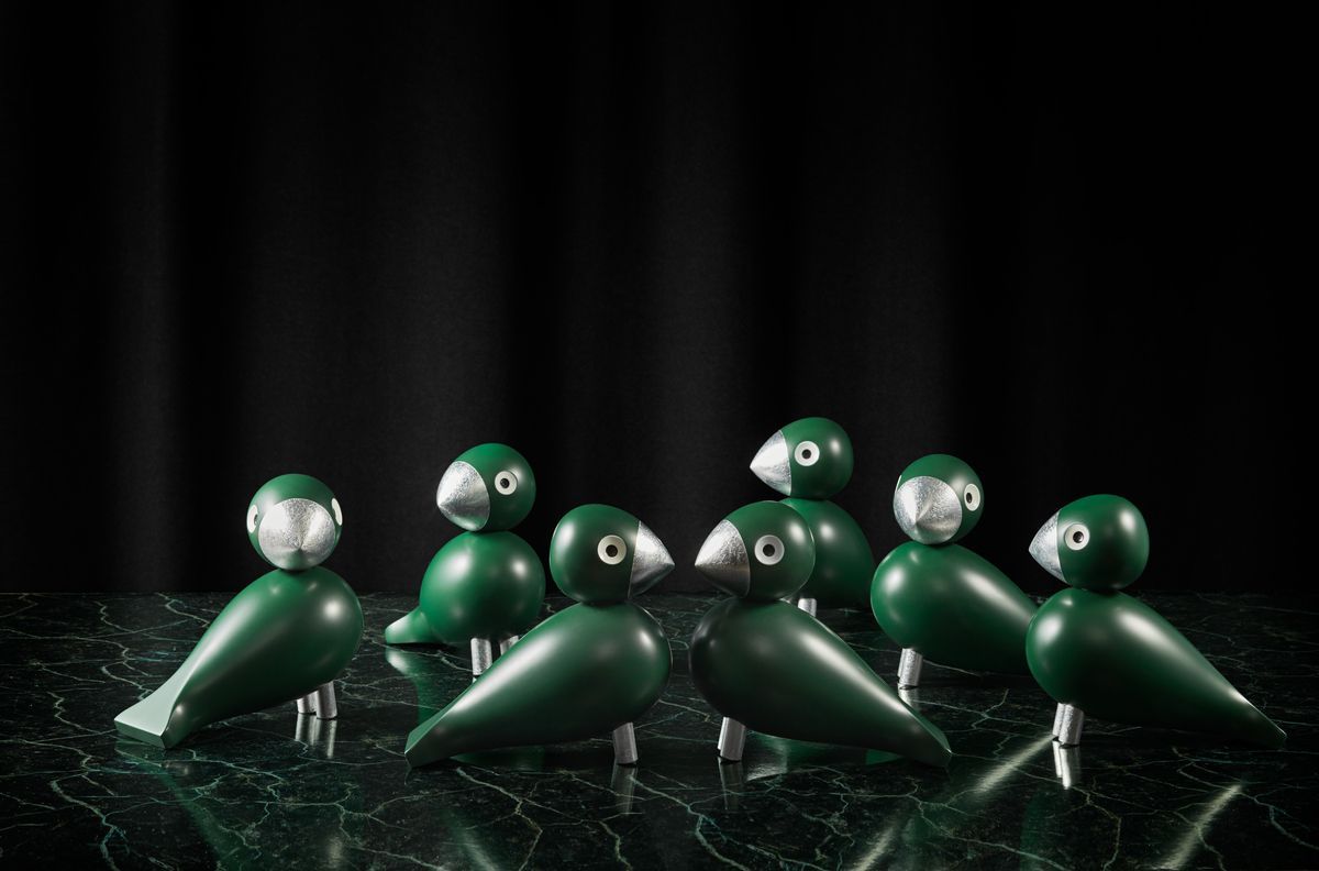 [product_category]-Kay Bojesen Songbird Georg H15,5 Cm Green/Silver-Kay Bojesen-5709513394150-39415-KAY-19