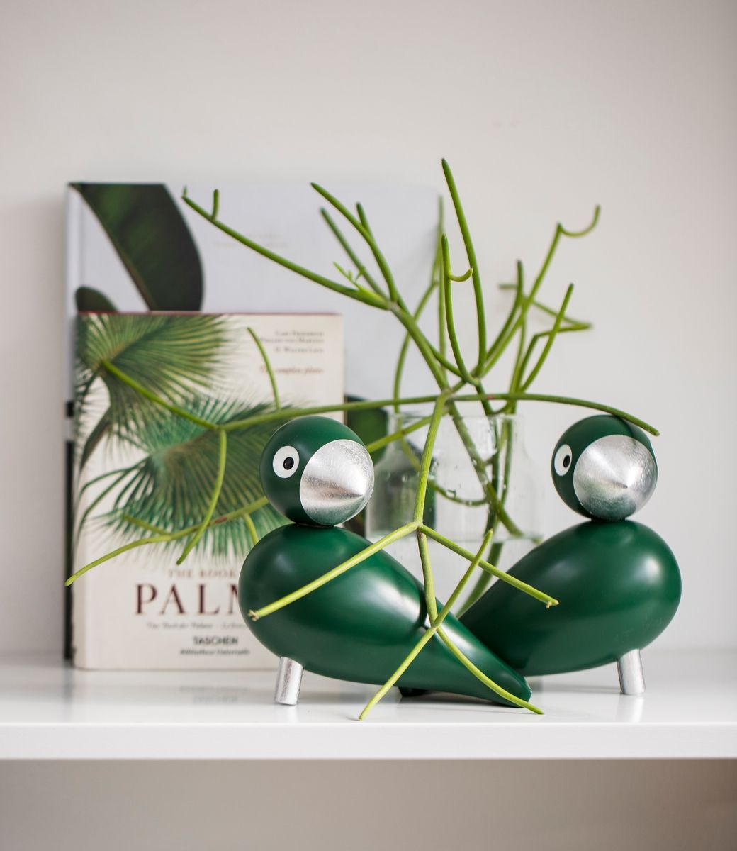 [product_category]-Kay Bojesen Songbird Georg H15,5 Cm Green/Silver-Kay Bojesen-5709513394150-39415-KAY-9