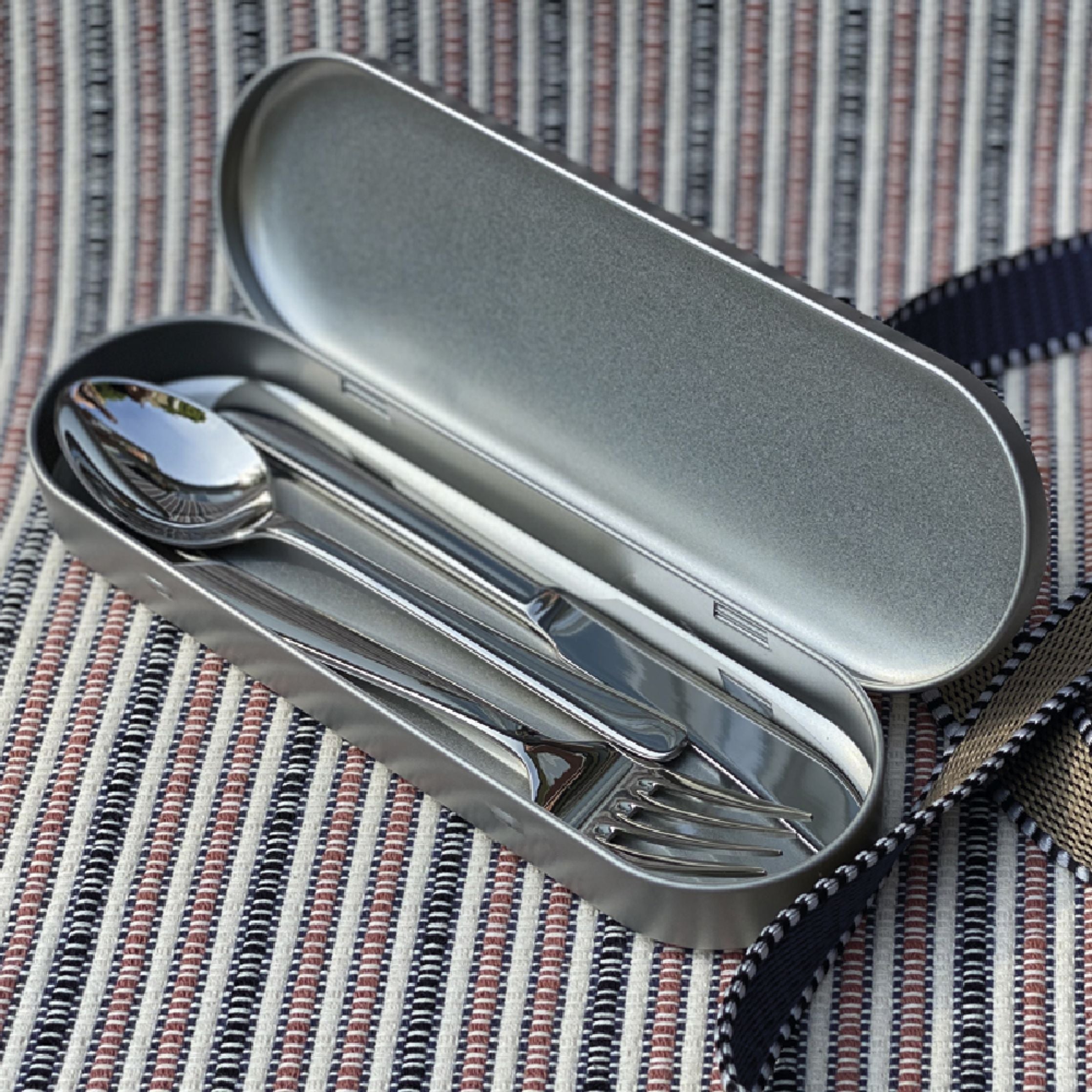 [product_category]-Kay Bojesen Travel Set, Matte Steele Steel-Kay Bojesen ApS-5711168001123-112-KAY-7