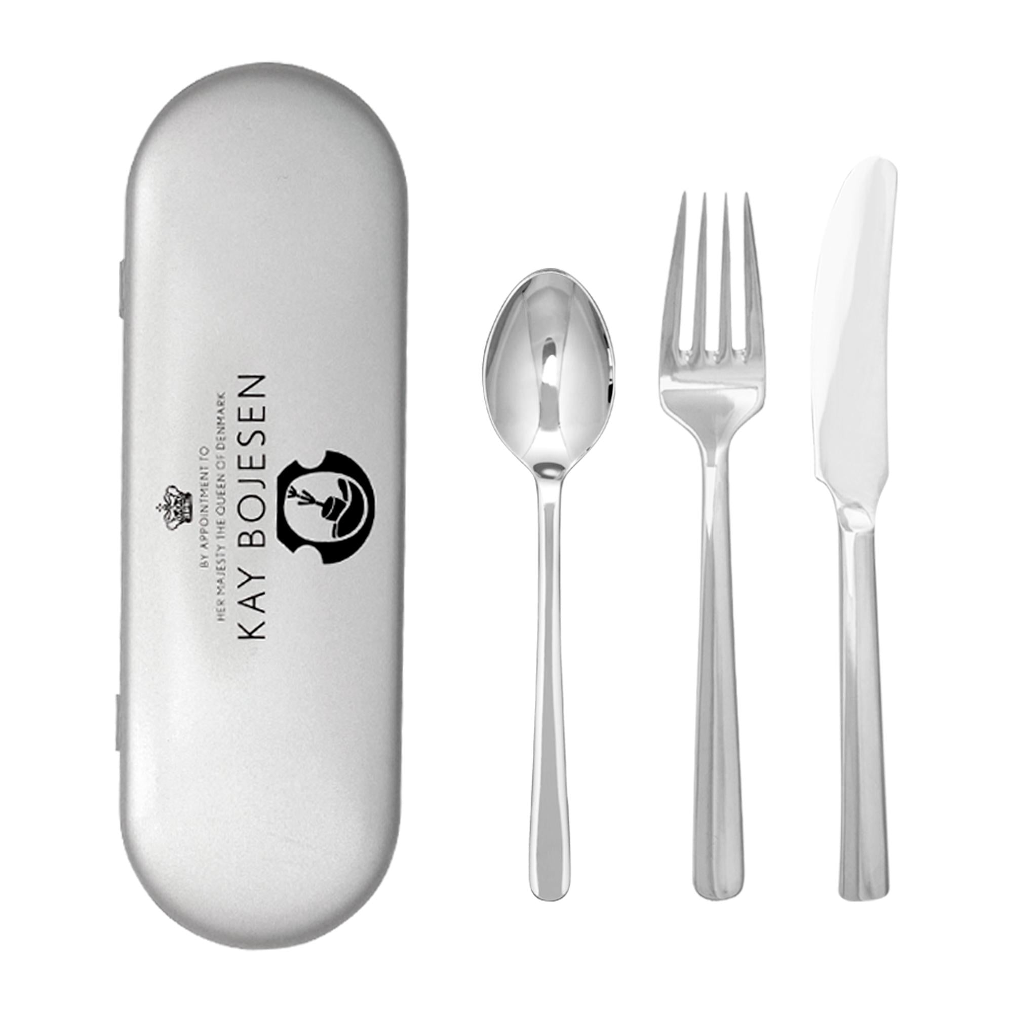 [product_category]-Kay Bojesen Travel Set, Polished Steel-Kay Bojesen ApS-5711168011122-112p-KAY-1