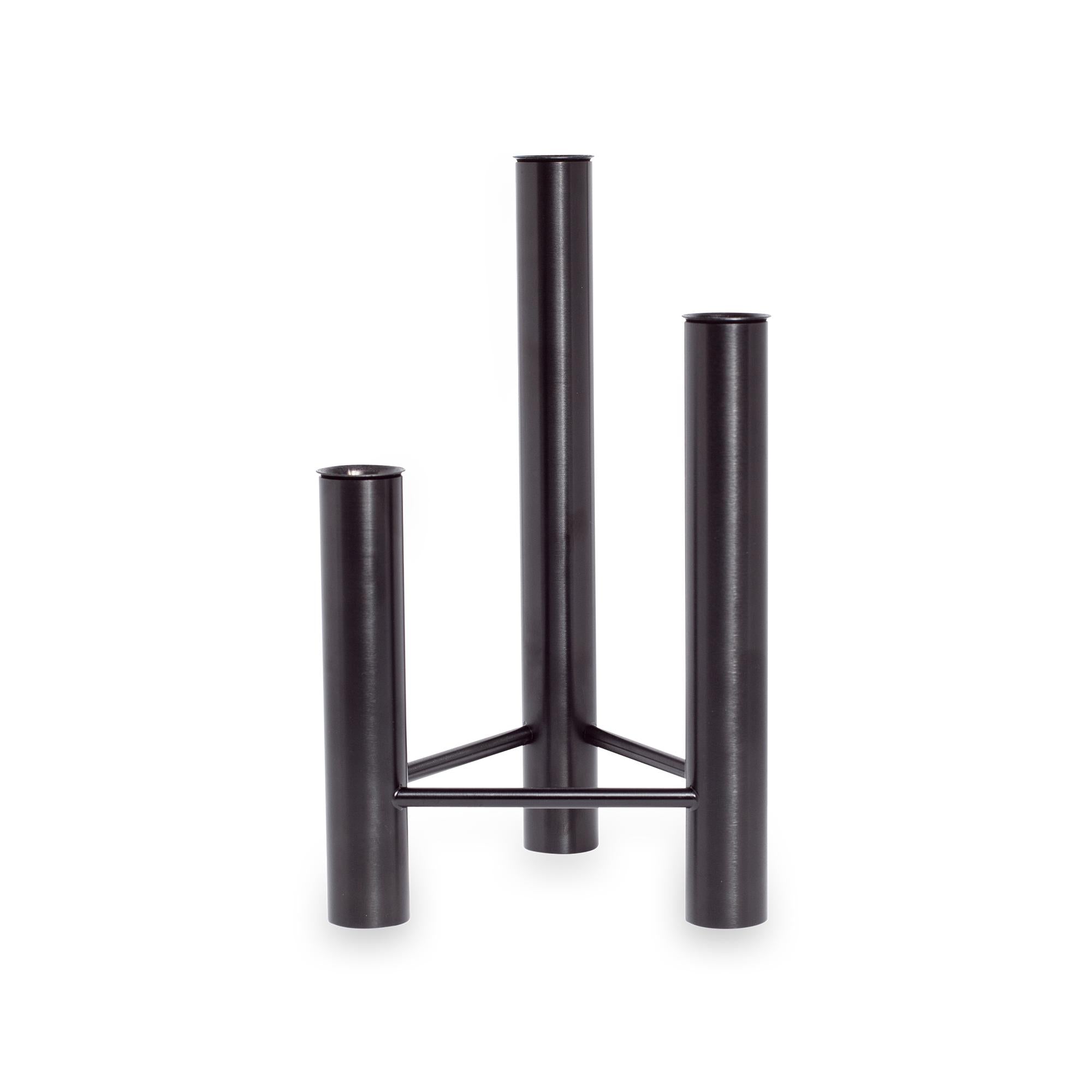 [product_category]-Kay Bojesen Vista Candlestick, Black-Kay Bojesen ApS-5711168012327-232-KAY-1
