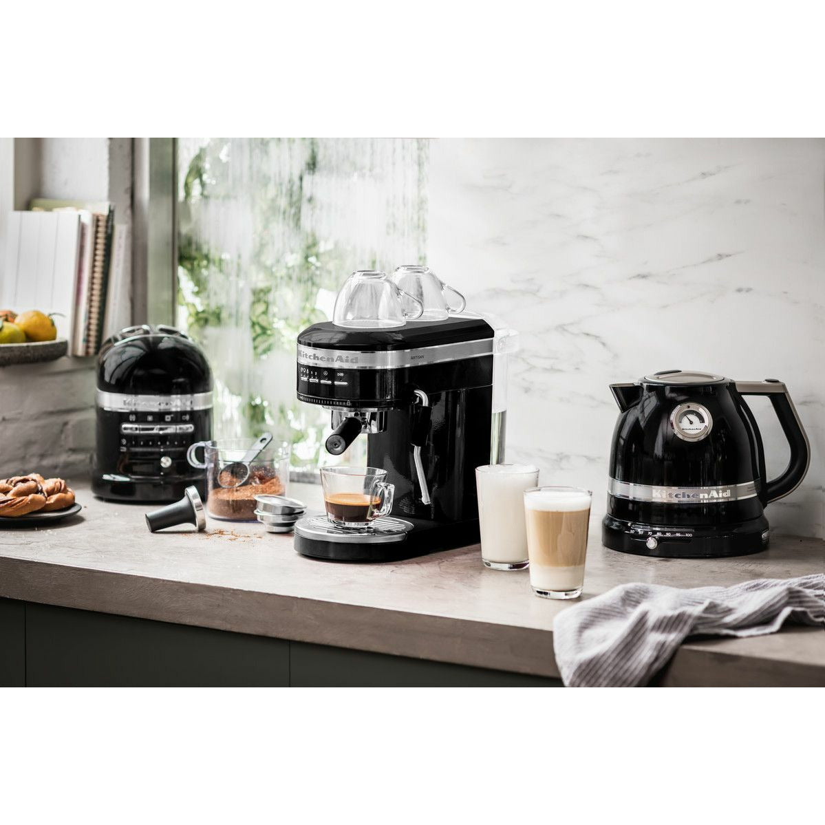 [product_category]-Kitchen Aid 5 Kes6503 Artisan Semi Automatic Espresso Machine, Cast Iron Black-KitchenAid-8003437607554-5KES6503EBK-KIT-13