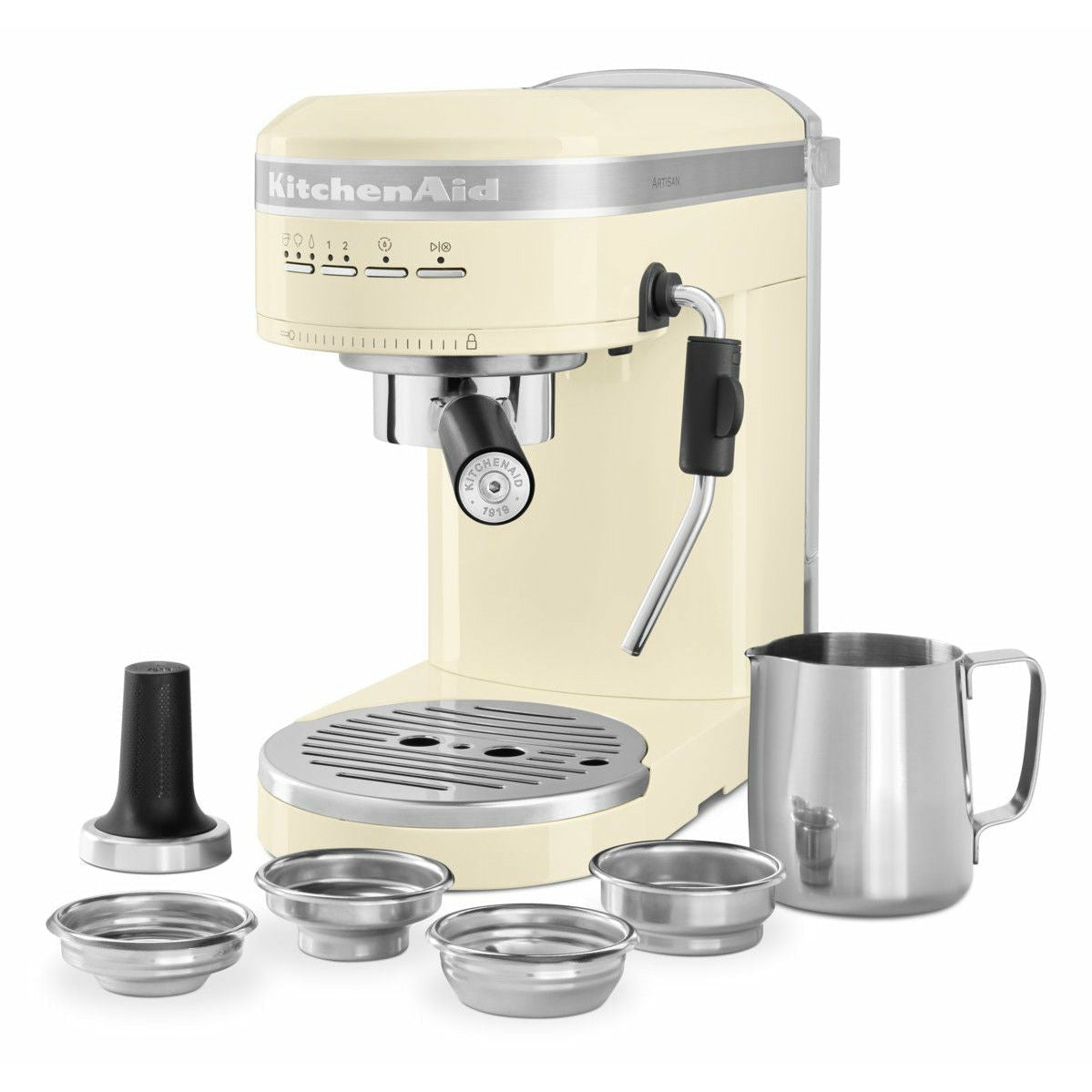 [product_category]-Kitchen Aid 5 Kes6503 Artisan Semi Automatic Espresso Machine, Crème-KitchenAid-8003437607479-5KES6503EAC-KIT-6