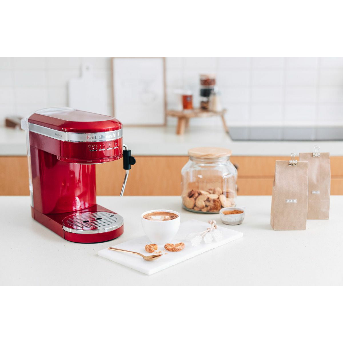 [product_category]-Kitchen Aid 5 Kes6503 Artisan Semi Automatic Espresso Machine, Empire Red-KitchenAid-8003437607516-5KES6503EER-KIT-9