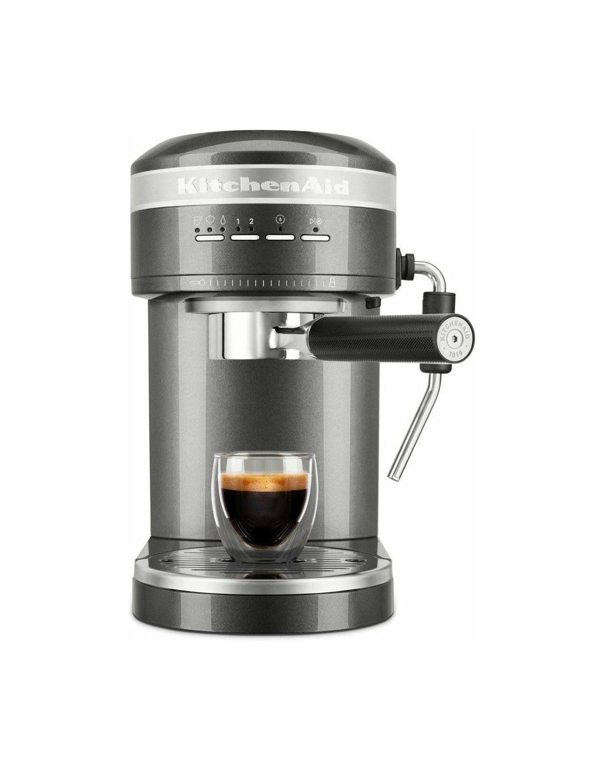 [product_category]-Kitchen Aid 5 Kes6503 Artisan Semi Automatic Espresso Machine, Medallion Silver-KitchenAid-8003437607592-5KES6503EMS-KIT-1