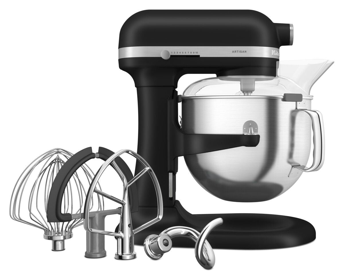 [product_category]-Kitchen Aid Artisan Bowl Lift Stand Mixer 6.6 L, Matte Black-KitchenAid-8003437630798-5KSM70SHXEBM-KIT-3