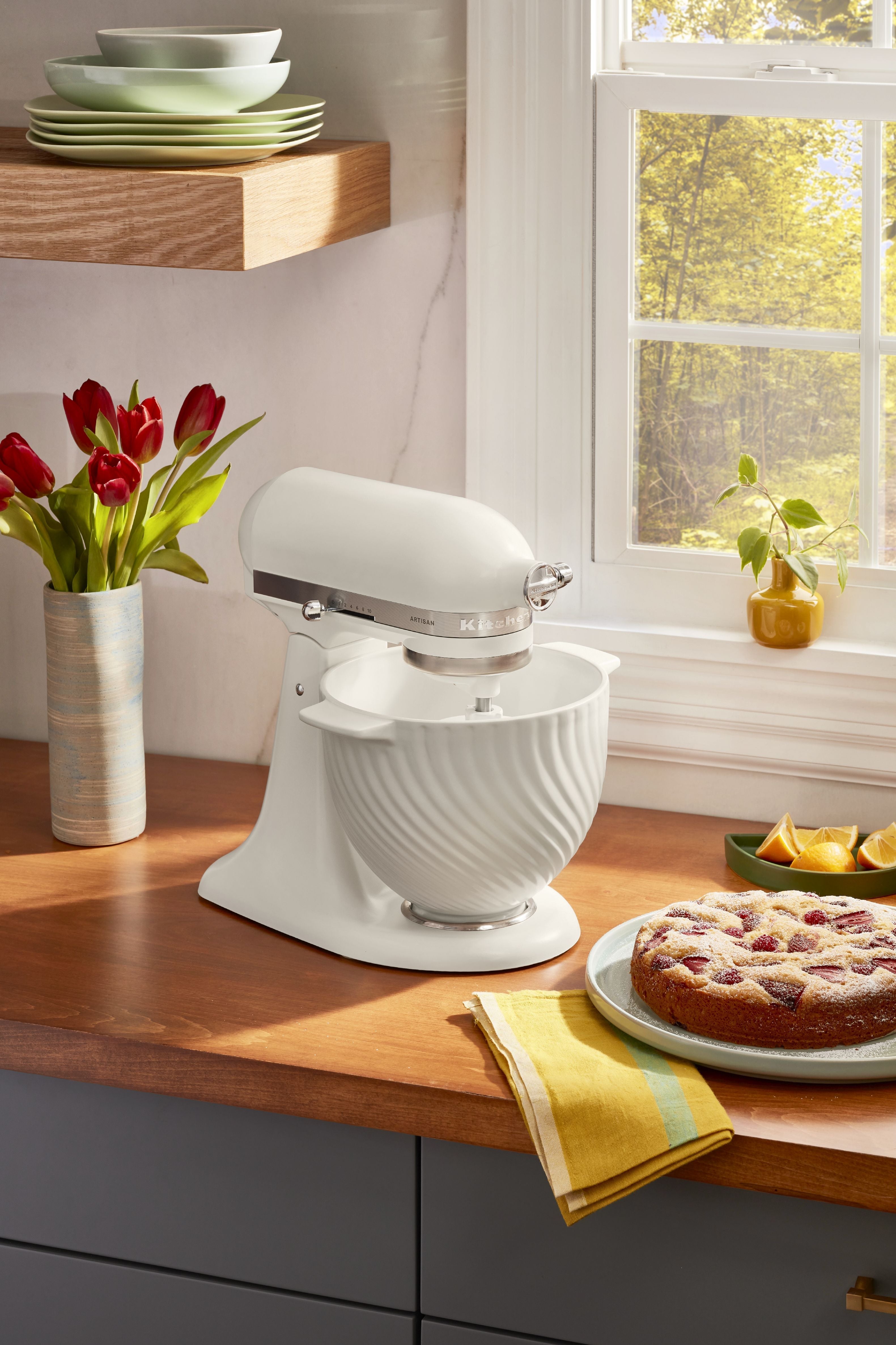 [product_category]-Kitchen Aid Ceramic Bowl 4.7 L, Meringue-KitchenAid-8003437643736-5KSM2CB5MR-KIT-6