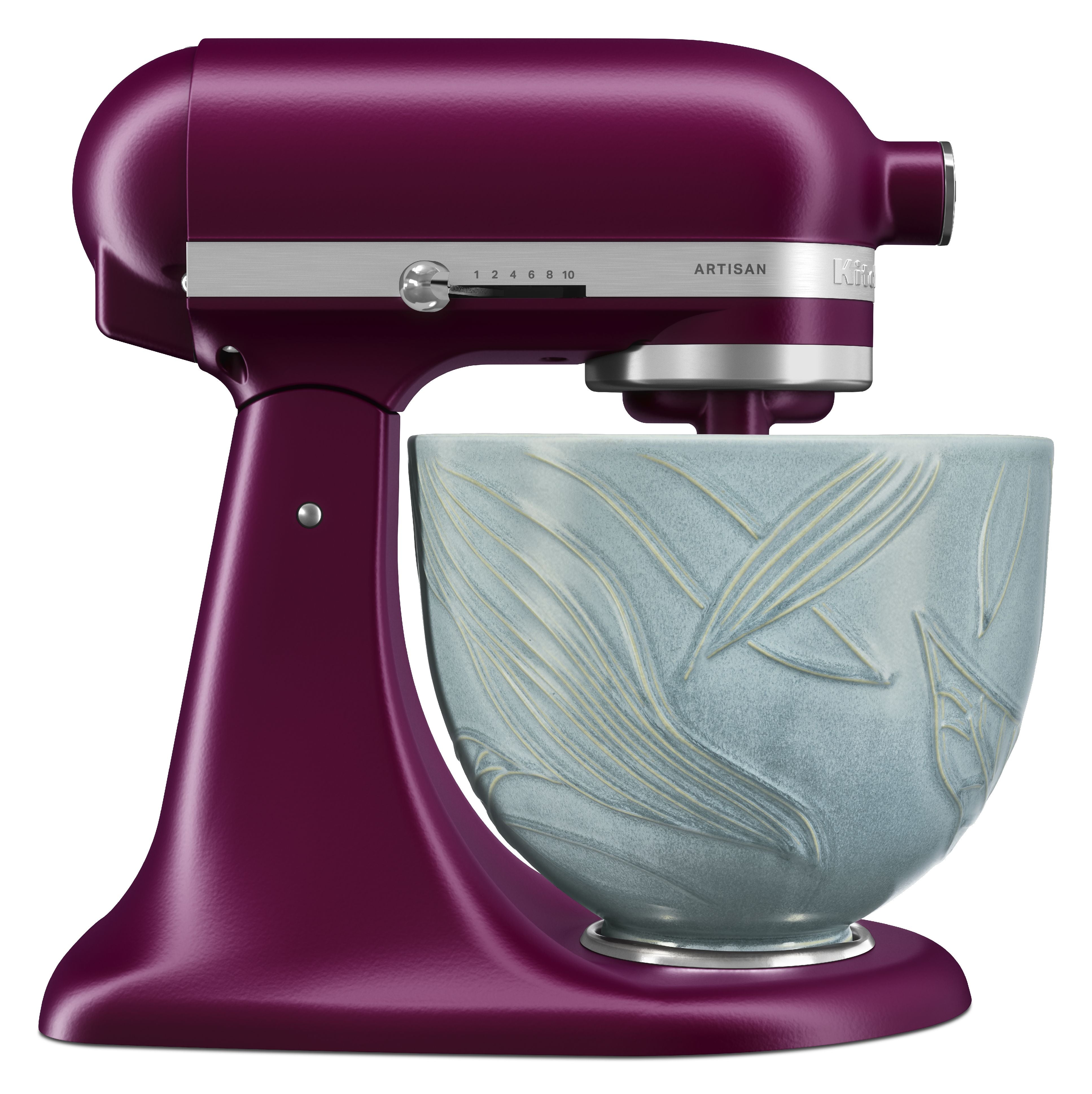 [product_category]-Kitchen Aid Ceramic Bowl 4.7 L, Spring Leaves-KitchenAid-8003437643644-5KSM2CB5LB-KIT-2
