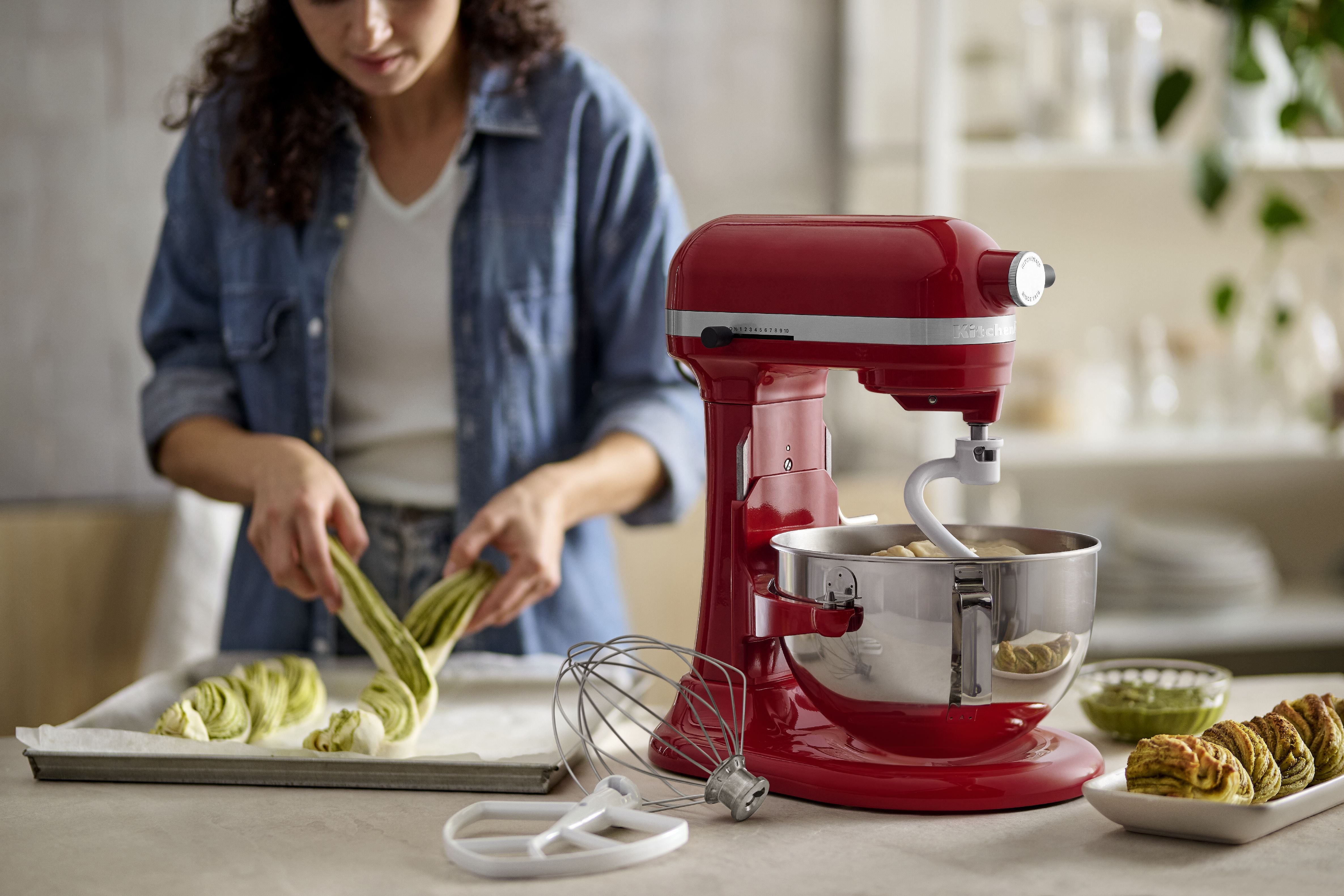 [product_category]-Kitchen Aid Heavy Duty Bowl Lift Stand Mixer 5.2 L, Empire Red-KitchenAid-8003437630194-5KSM55SXXEER-KIT-8