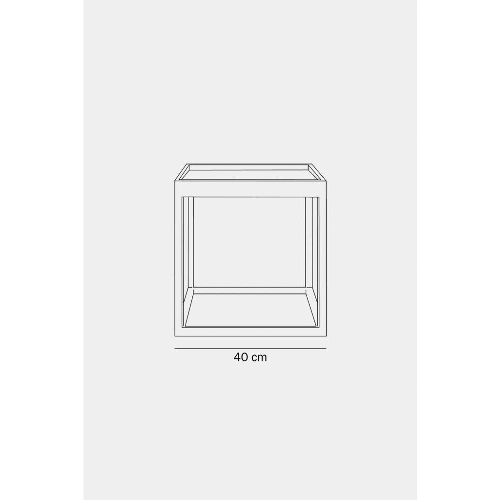 [product_category]-Klassik Studio Kø Cube Side Table Oak Oiled, Grey Marble-Klassik Studio-CUBE-OILEDOAK-DARKGREYMARBLE-KLA-4